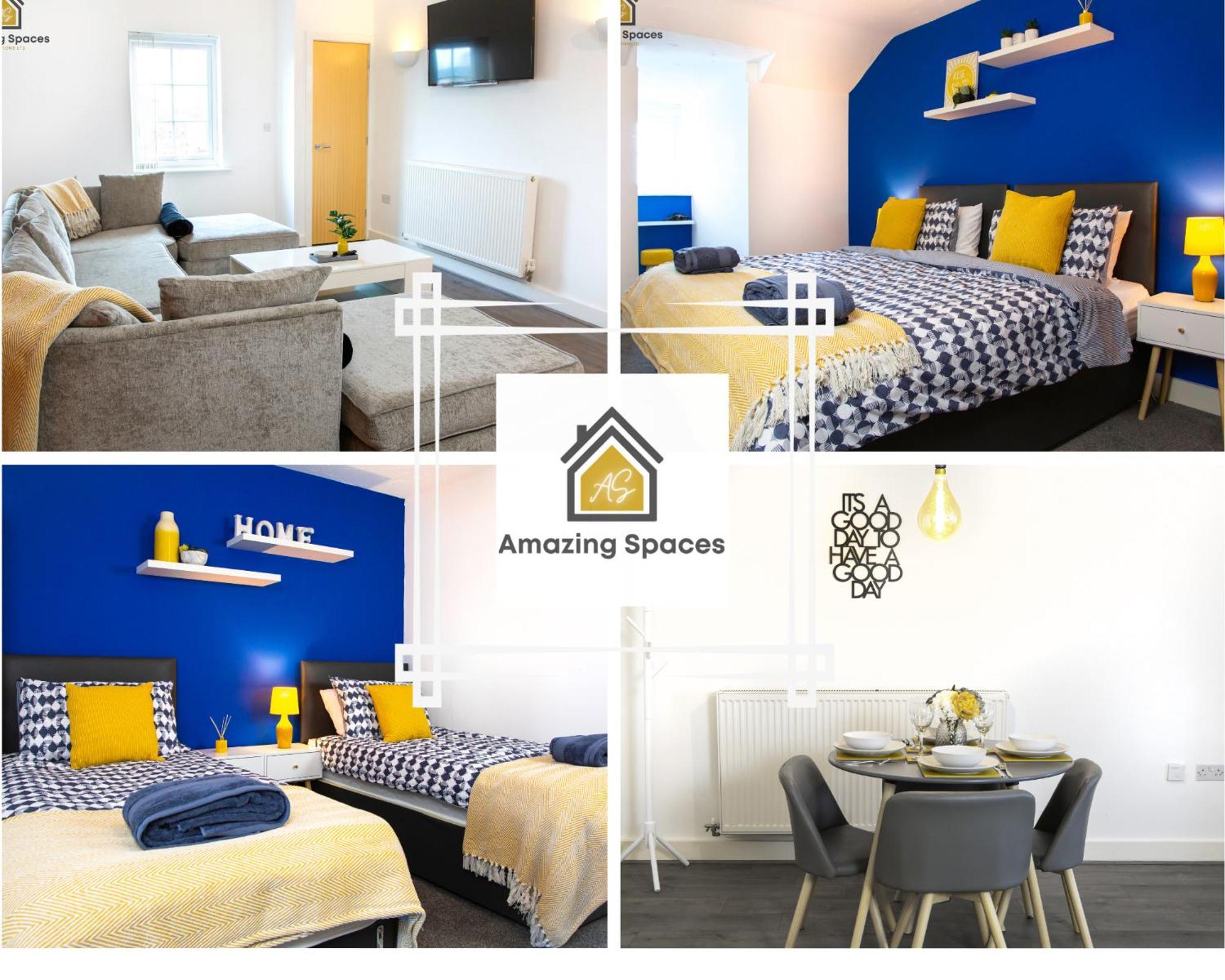 Large Unique 2 Bedroom Duplex Apartment With Private Parking & Free Wifi - Vat Qualifying By Amazing Spaces Relocations Ltd Warrington Eksteriør billede